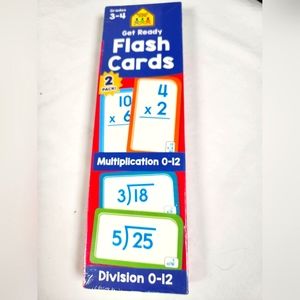 New School Zone Get Ready Flash Cards Multiplication & Division 2-Pack